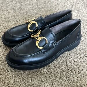 Paul Green Salon Black Leather Loafer, like new